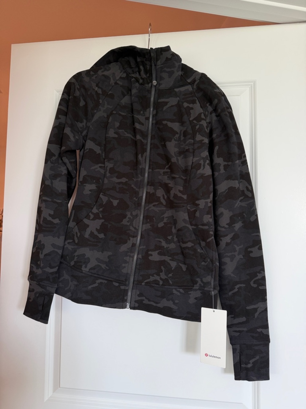 lululemon athletica Black Gray Camo Full-Zip Hoodie